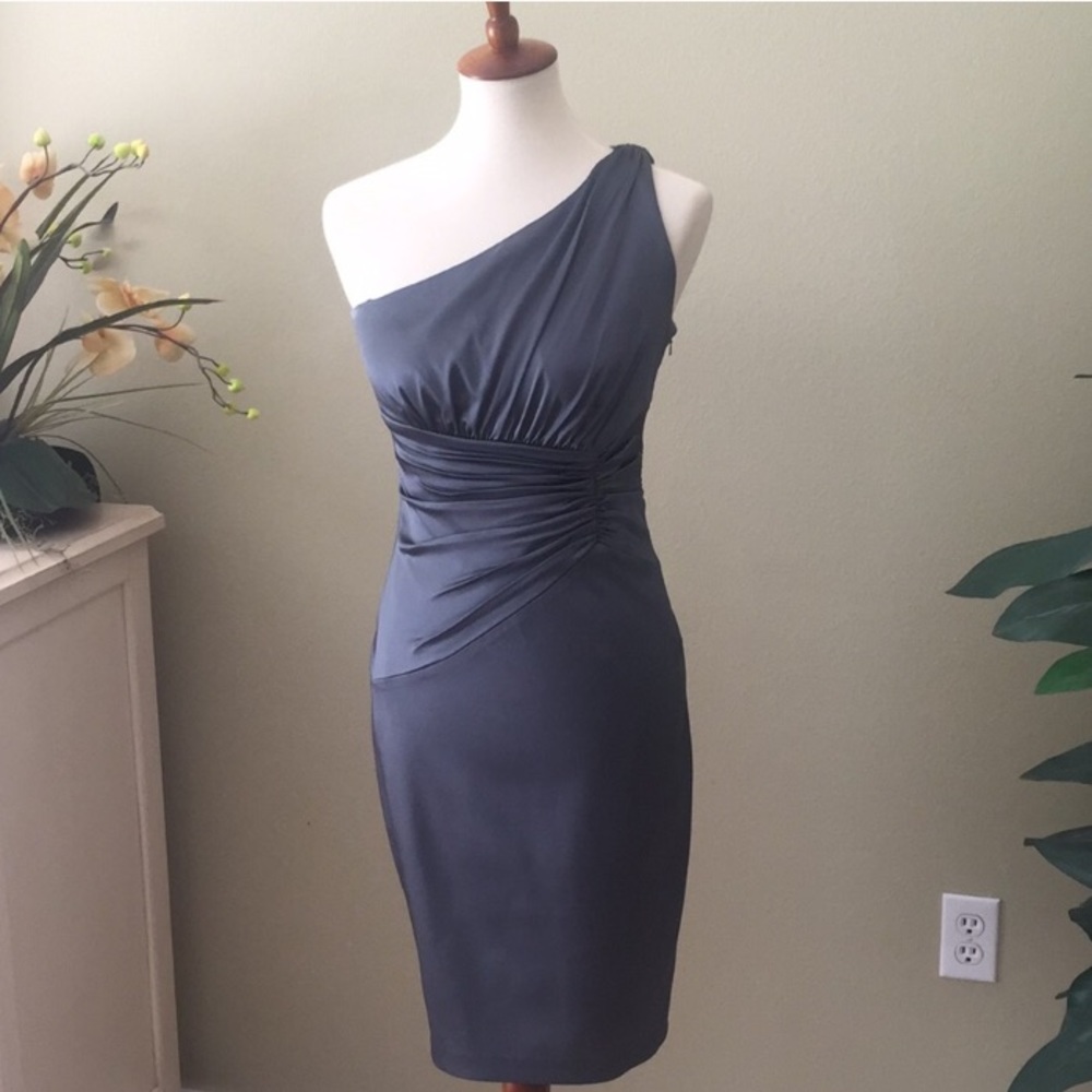 Gorgeous Jax satin one shoulder dress